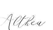 Althea Font Image