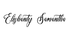 Elishanty Samantha Font Image