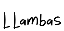 L Lambas Font Image