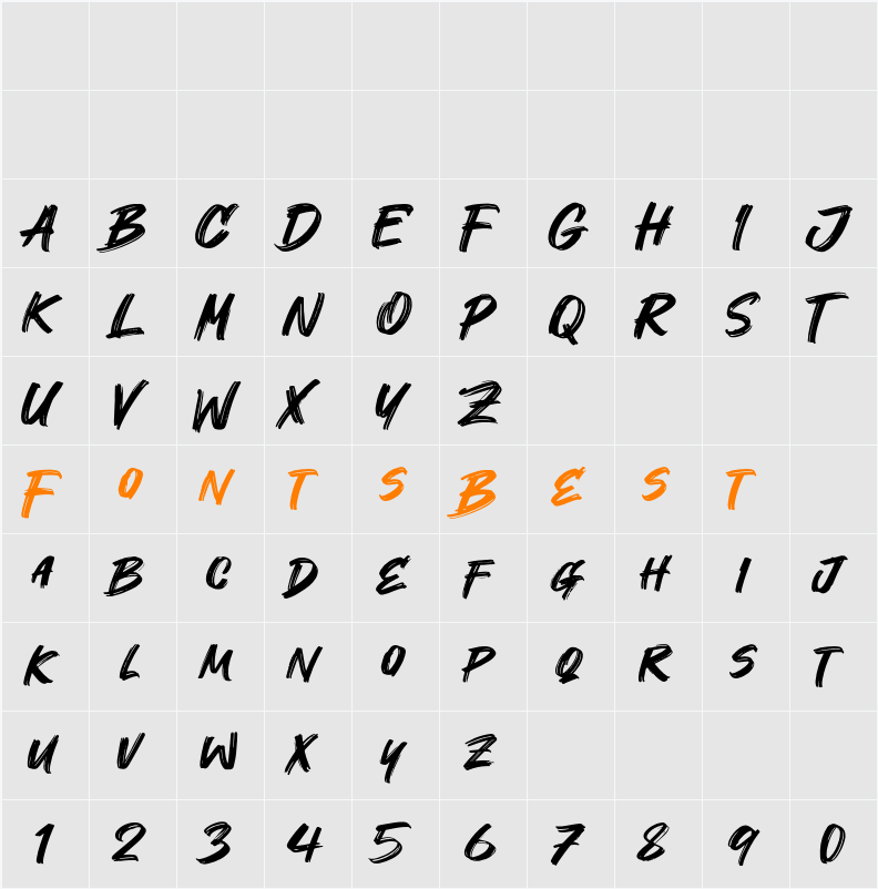 Maxlock Character Map