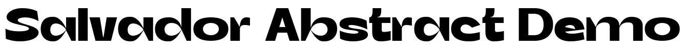 Salvador Abstract Demo Font Image