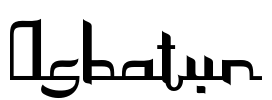 Asbatun Font Image