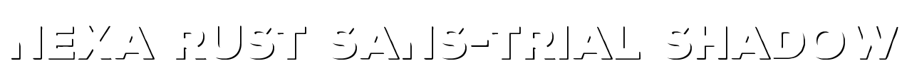 Nexa Rust Sans-Trial Shadow Font Image