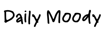 Daily Moody Font Image