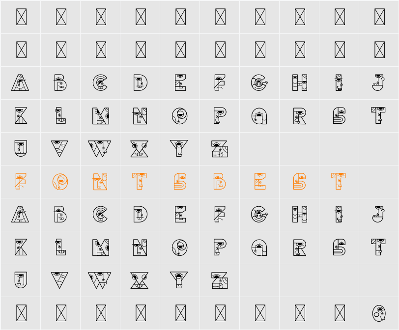 Paradoxs Line Character Map