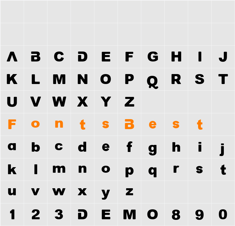 Accasia_Demo Character Map