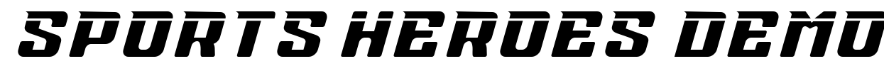 Sports Heroes Demo Font Image