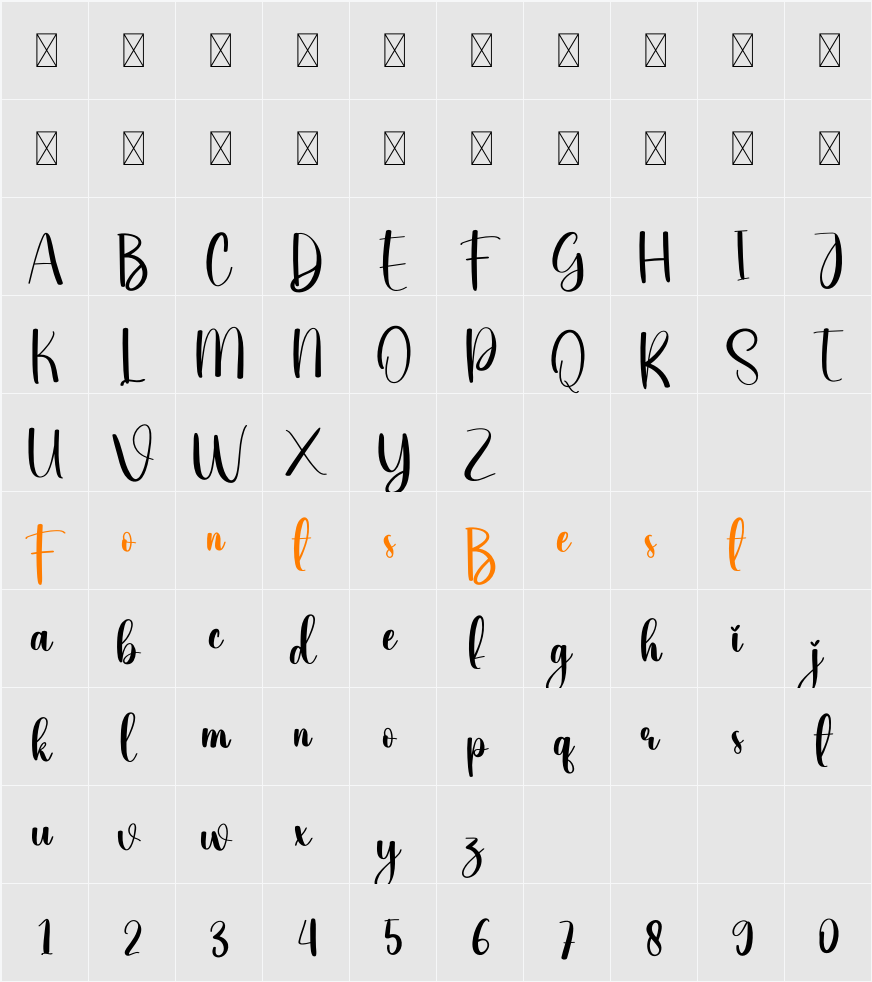Write Character Map