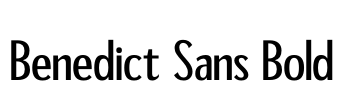 Benedict Sans Bold Font Image