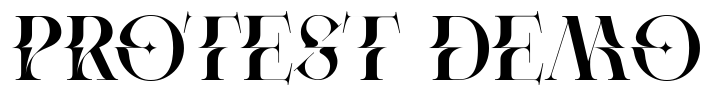 Protest Demo Font Image