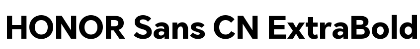 HONOR Sans CN ExtraBold