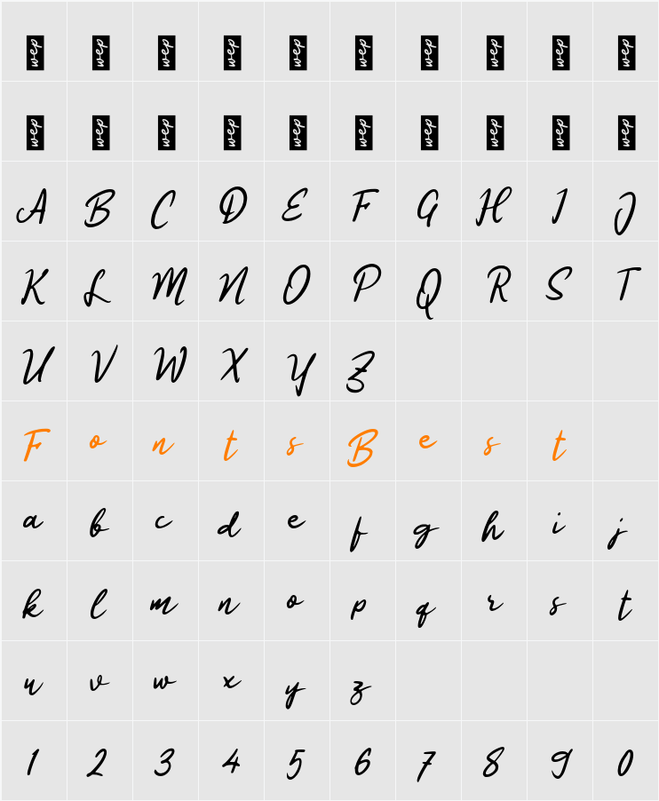 L Leci Manis Character Map