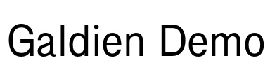 Galdien Demo Font Image