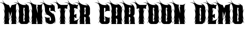 Monster Cartoon Demo Font Image