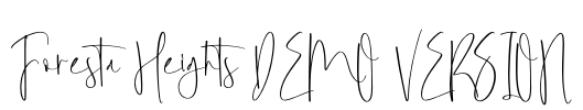 Foresta Heights DEMO VERSION Font Image