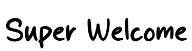Super Welcome Font Image