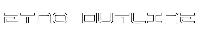 Etno Outline Font Image
