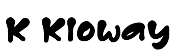 K Kloway Font Image