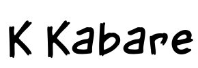 K Kabare Font Image