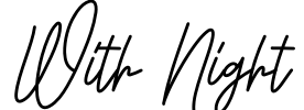With Night Font Image