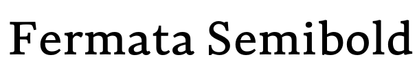 Fermata Semibold Font Image