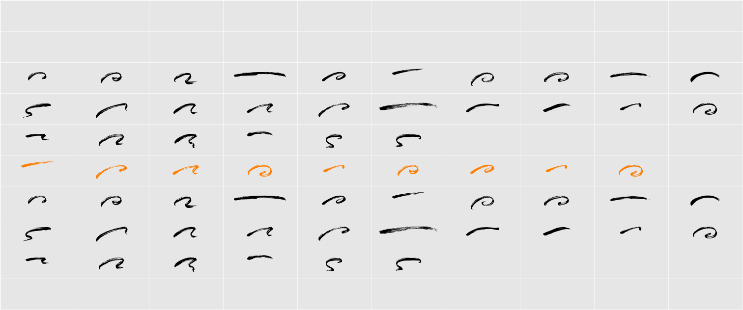 Antero Underlines Character Map