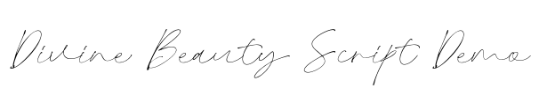 Divine Beauty Script Demo Font Image