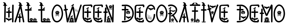 Halloween Decorative Demo Font Image