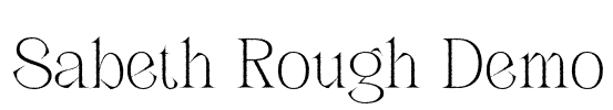 Sabeth Rough Demo Font Image