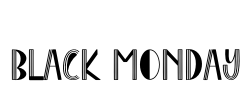 Black Monday Font Image