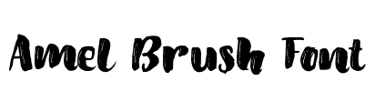 Amel Brush Font Font Image