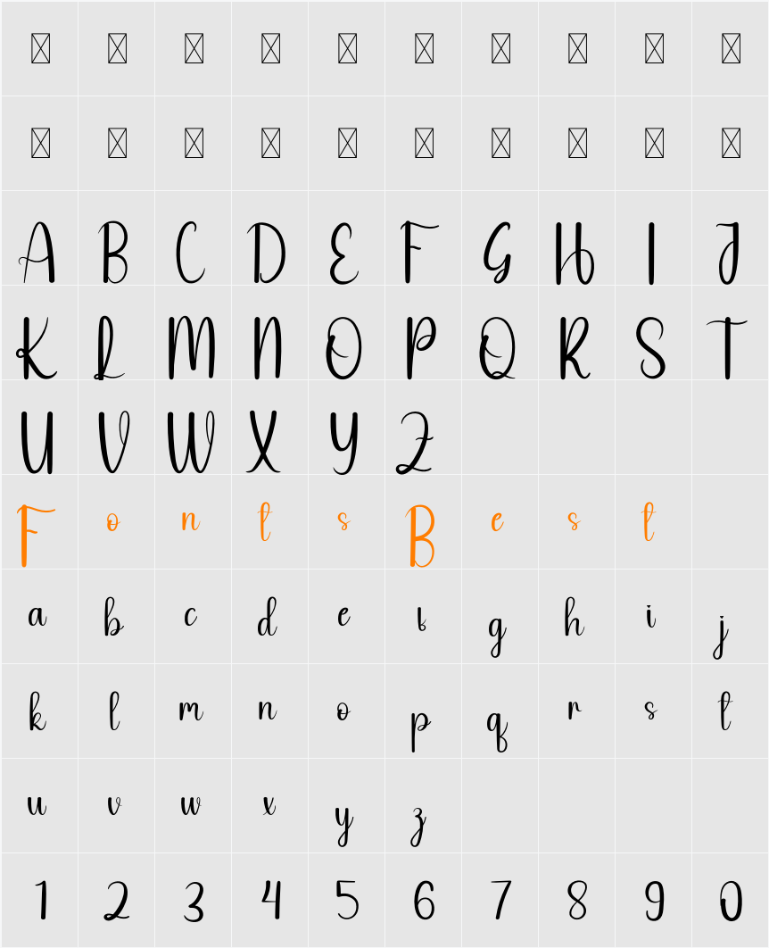 Online Signature Character Map