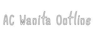 AC Wanita Outline Font Image