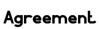 Agreement Font Image