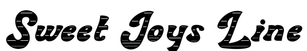 Sweet Joys Line Font Image