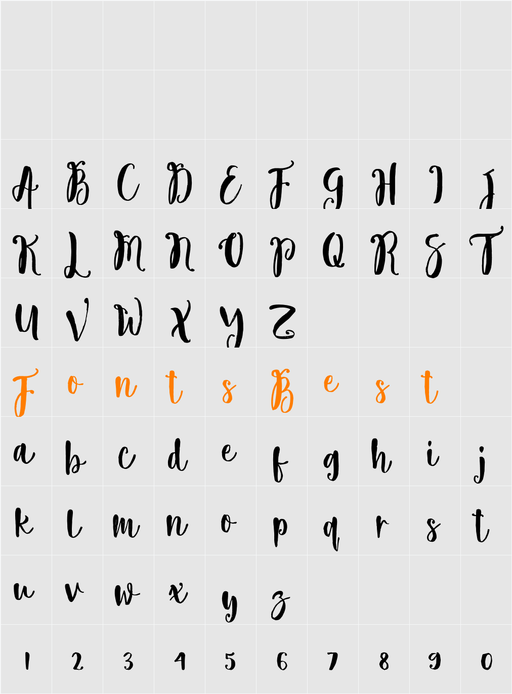 Fresh Mood Character Map