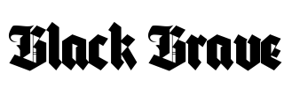 Black Brave Font Image