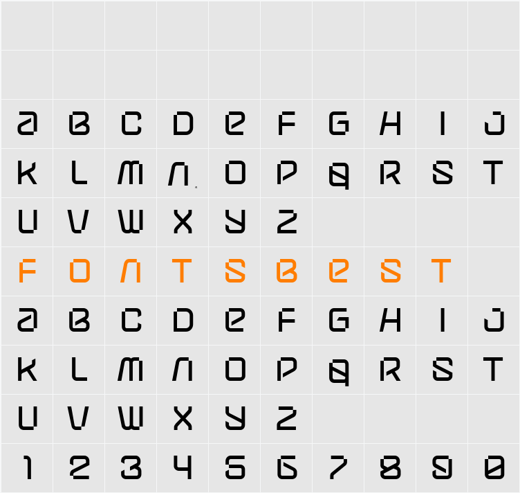 Reiswar Character Map