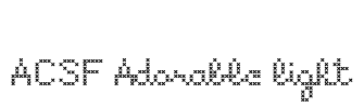ACSF Adorable light Font Image