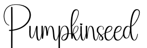 Pumpkinseed Font Image