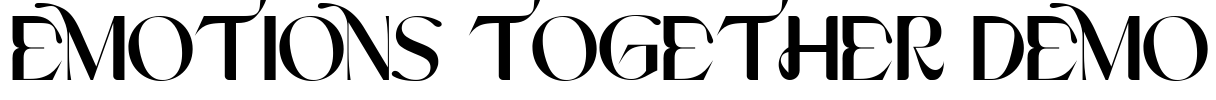 EMOTIONS TOGETHER DEMO Font Image