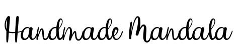 Handmade Mandala Font Image