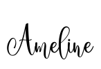 Ameline Font Image