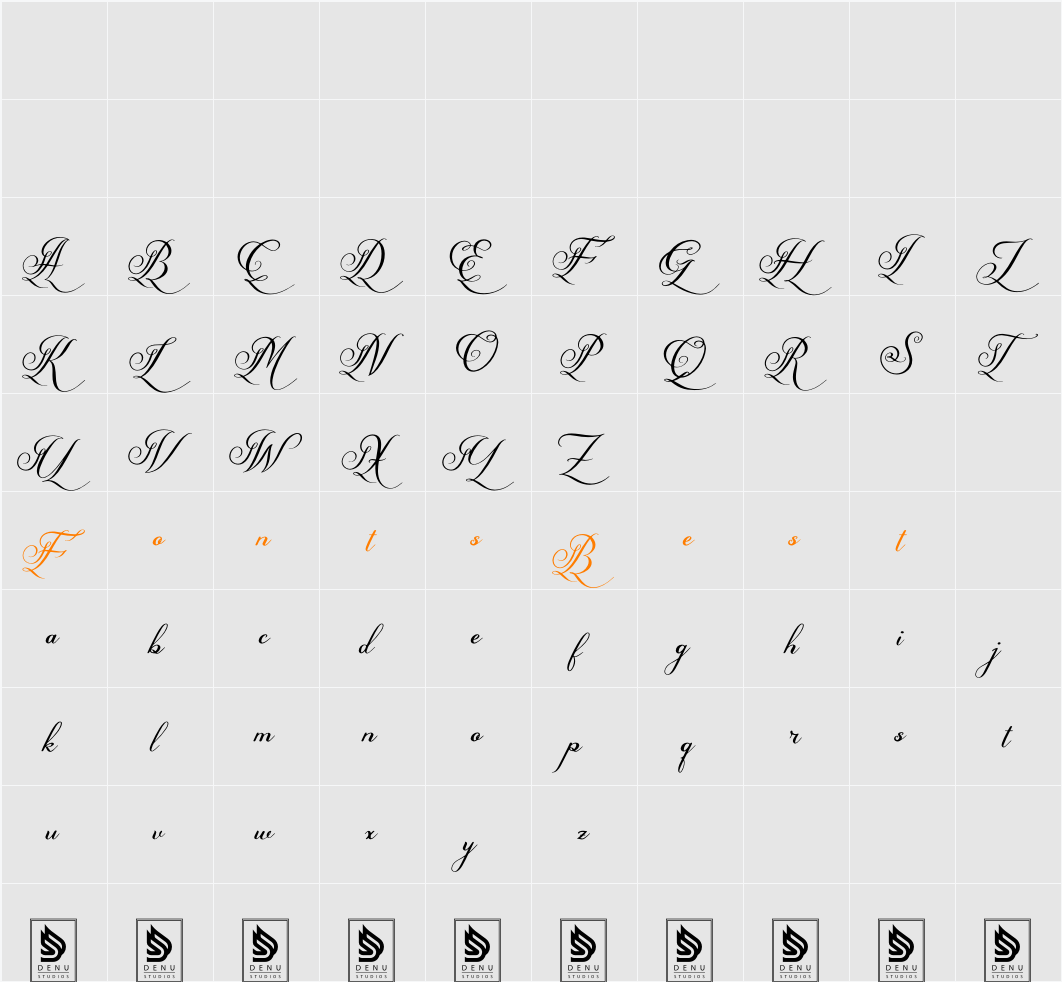 Benlanthy Character Map