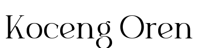 Koceng Oren Font Image