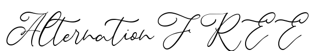 Alternation FREE Font Image