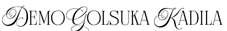 Demo Golsuka Kadila Font Image