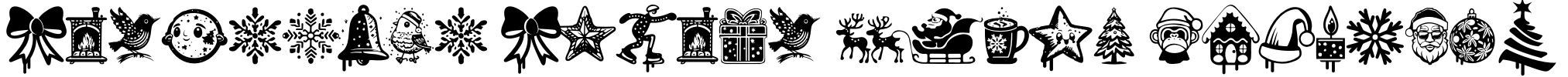 Christmas Cypher Icon PERSONAL Font Image