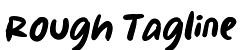 Rough Tagline Font Image