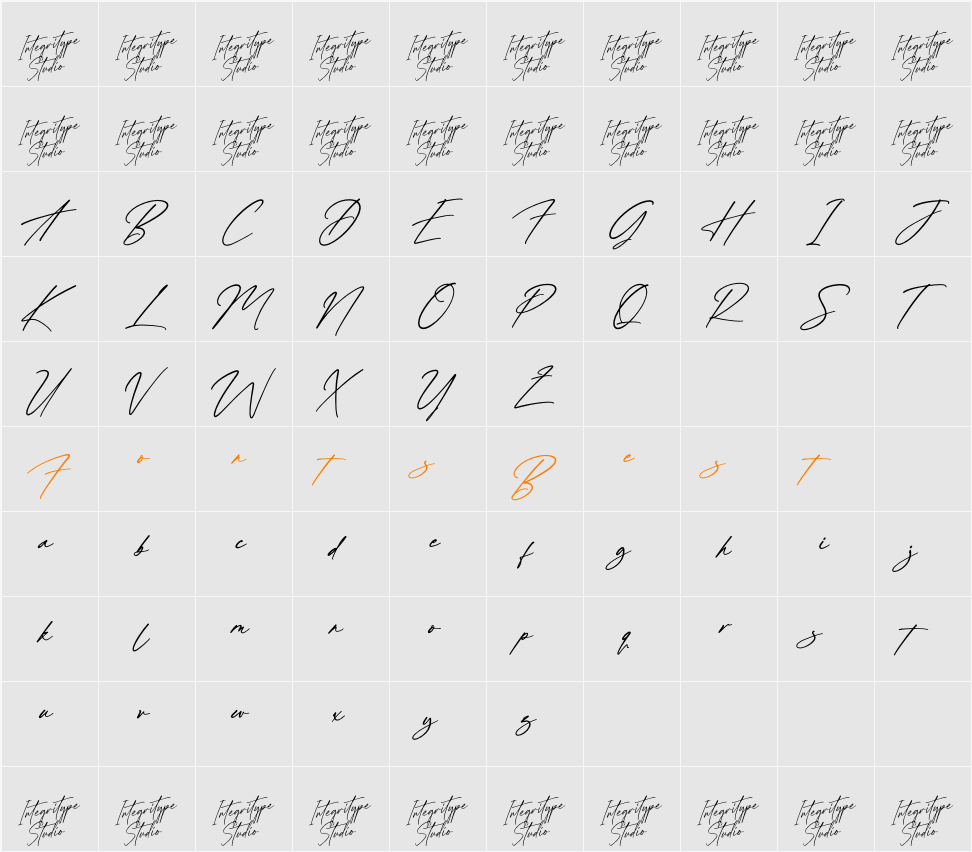 Alrengths DEMO VERSION Character Map